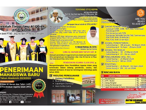 PENERIMAAN MAHASISWA BARU TA 2023/2024